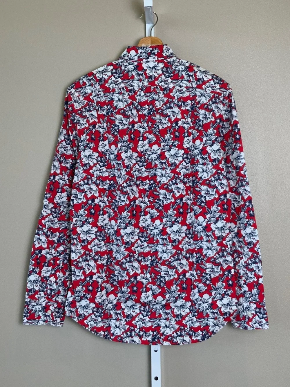 J. Crew Floral Slim Stretch Secret Wash Organic Cotton Button Down Shirt